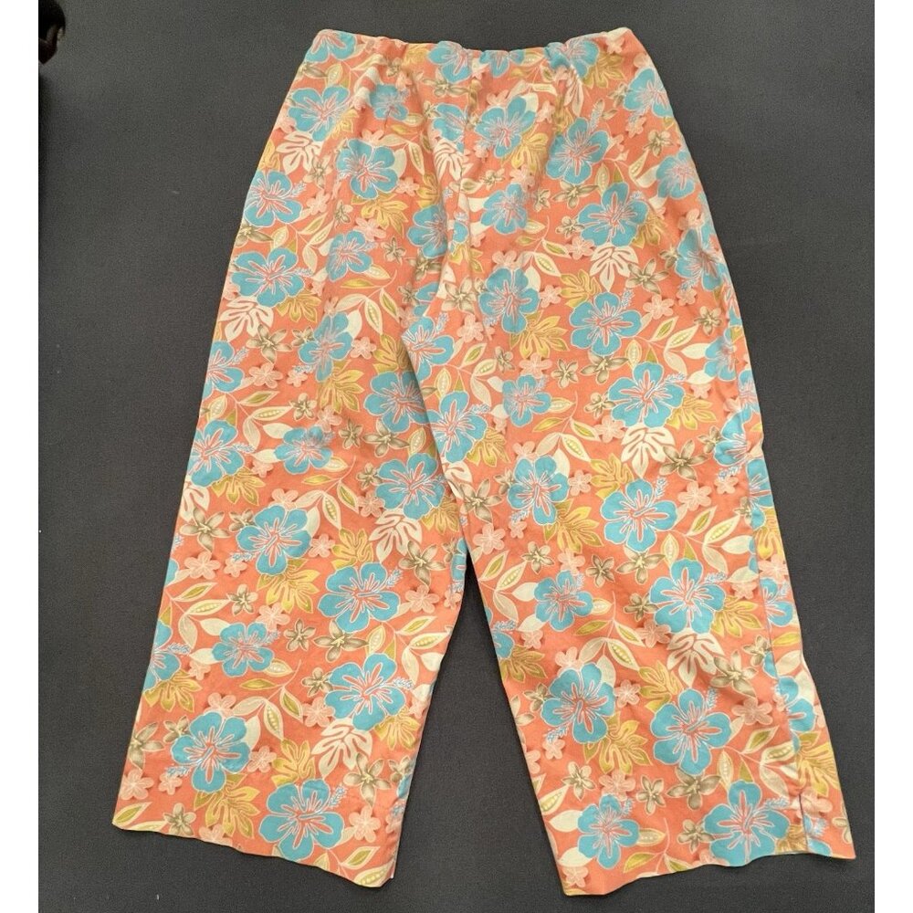 Bechamel Petite Hawaiian Floral‎ Capris Women’s Size Petite Medium - Picture 3 of 10